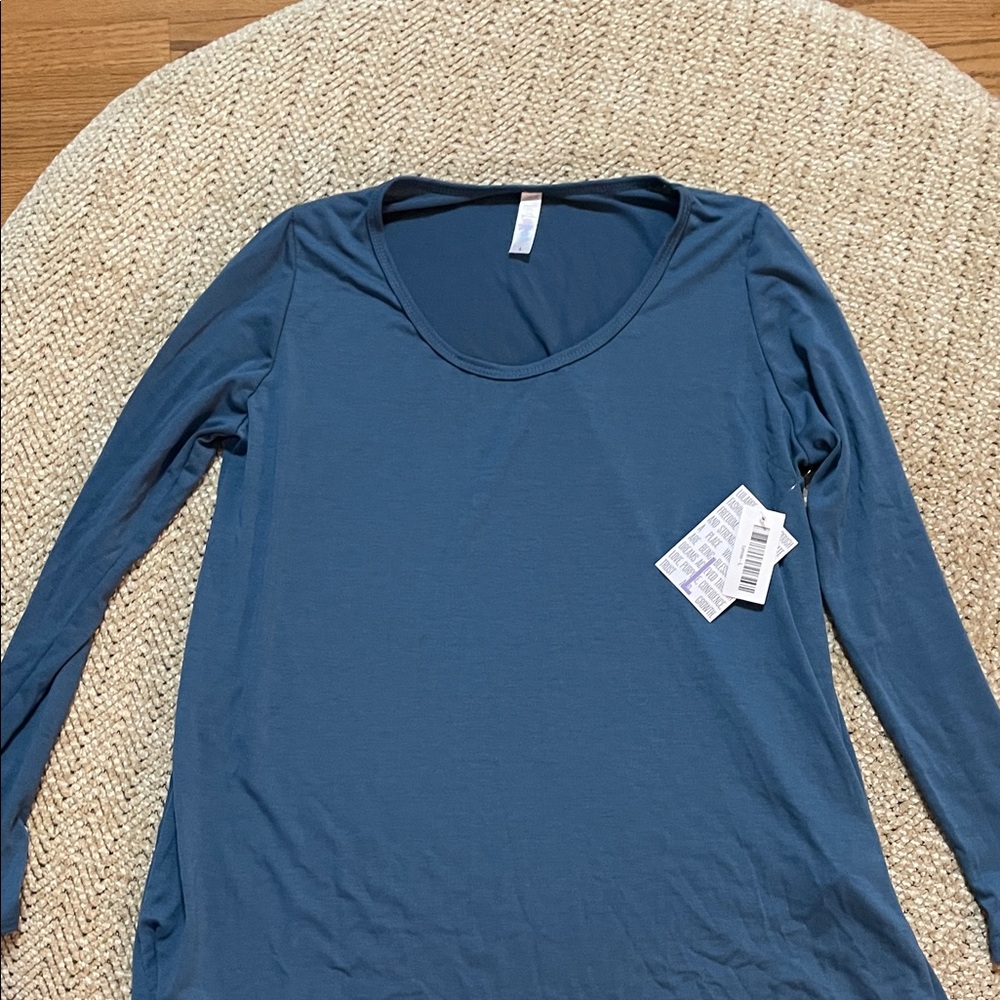 LuLaRoe Teal Long Sleeve Women's Top